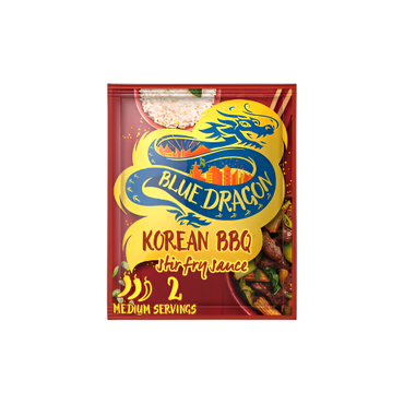 Blue Dragon Korean BBQ Stir Fry Sauce 120g – Sweet & Spicy Korean BBQ Sauce for Stir Fry
